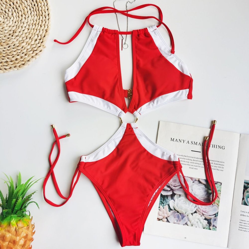 New Sexy Red Monokini Bikini. - Picture 5 of 9